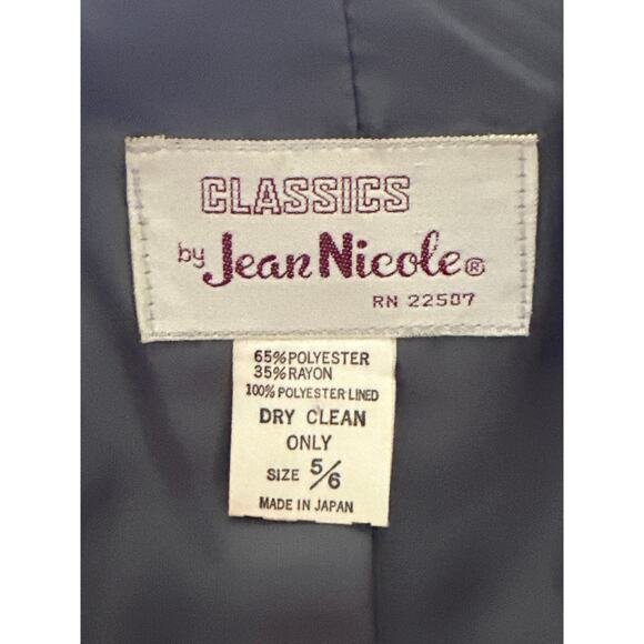 VTG Jean Nicole Corpcore Midi Skirt Set 5/6 Grey Preppy Classic Preppy RL Vibes - Picture 14 of 16